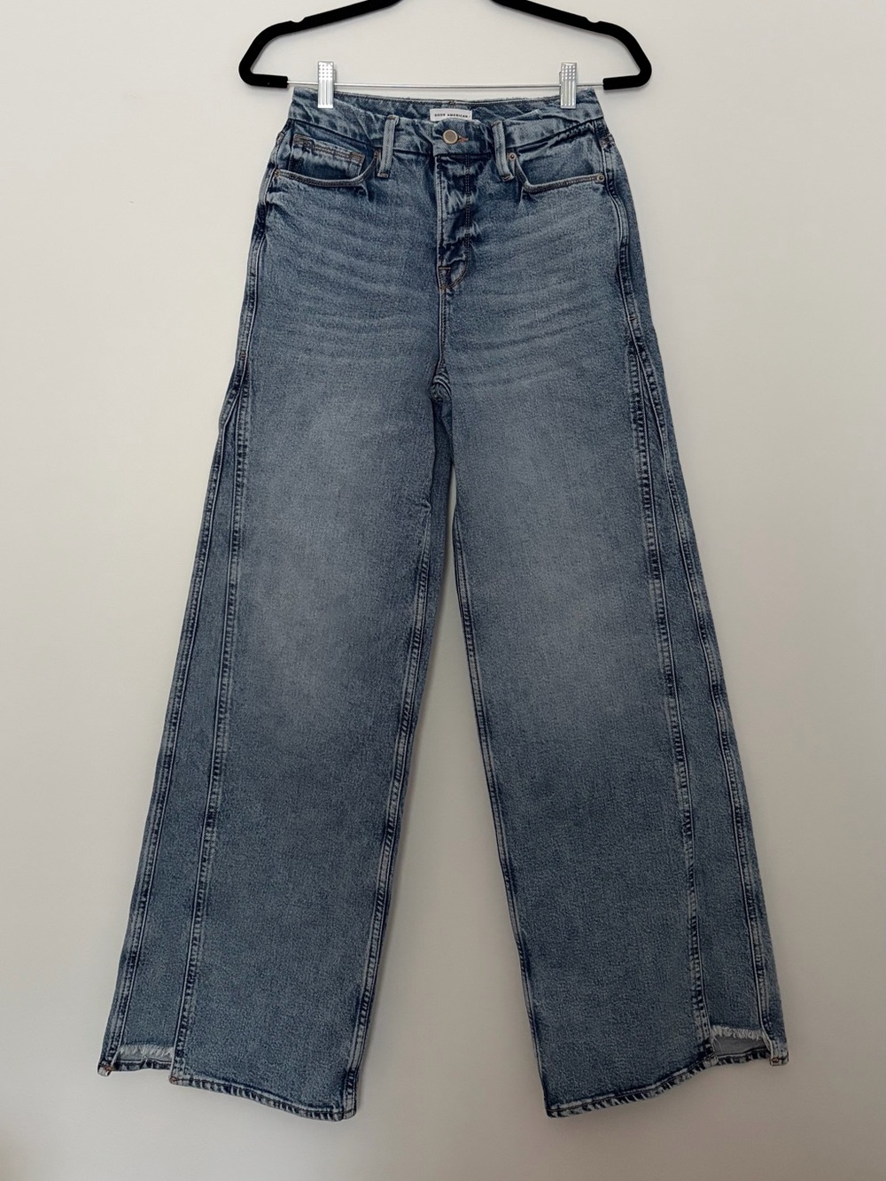 Good American Good Skate Loose Denim Jeans, Size 26/2